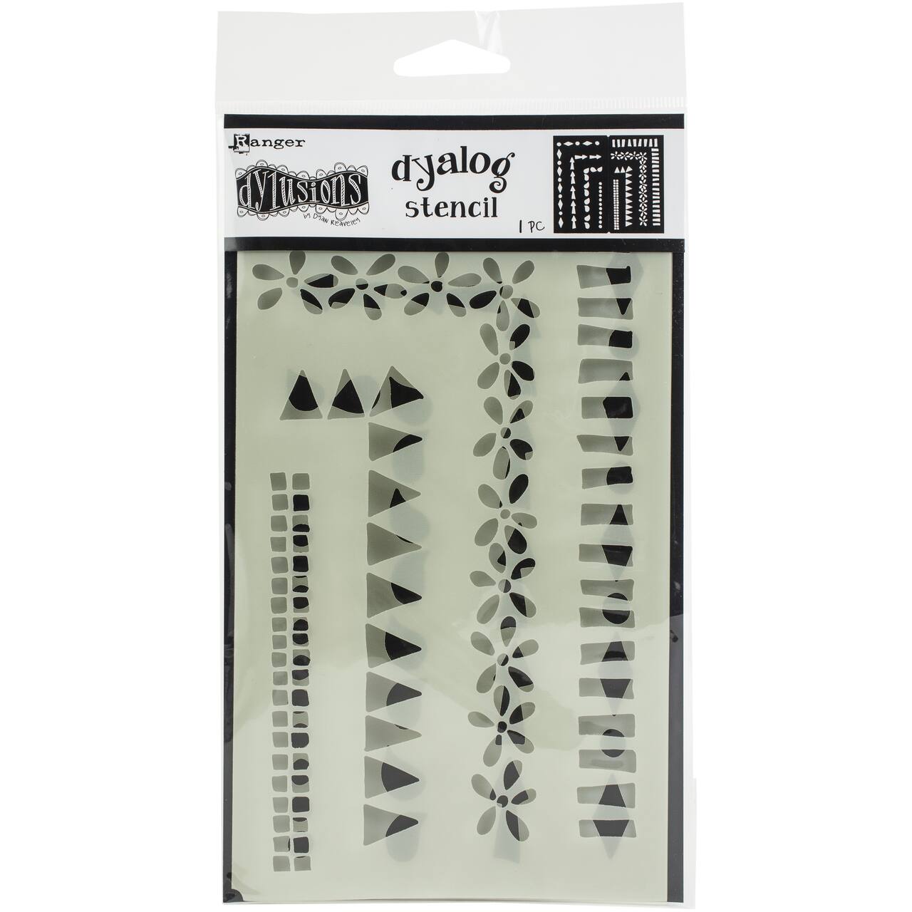 Dyan Reaveley's Dylusions Frame It Dyalog Stencil